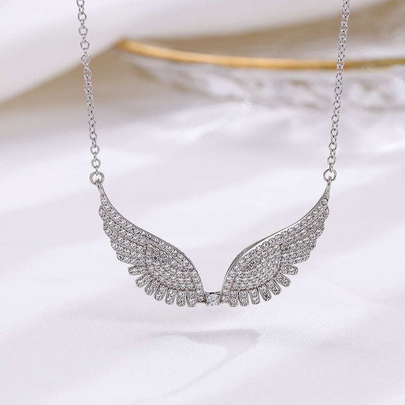 Angel Wings Pendant Necklace – 925 Silver