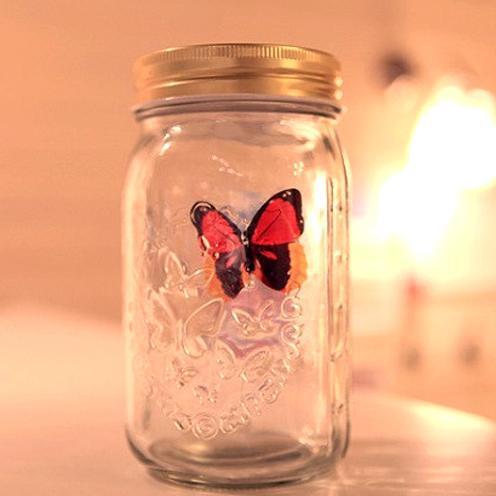 Animated Butterfly in a Jar – LED Light-Up Decor