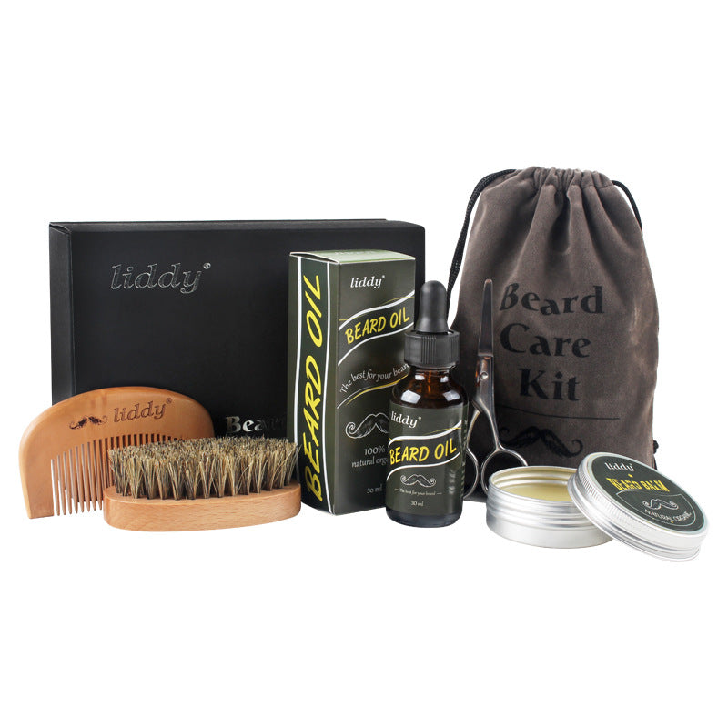 Men's Beard Care Kit with Essential Oils – Gift Boxed