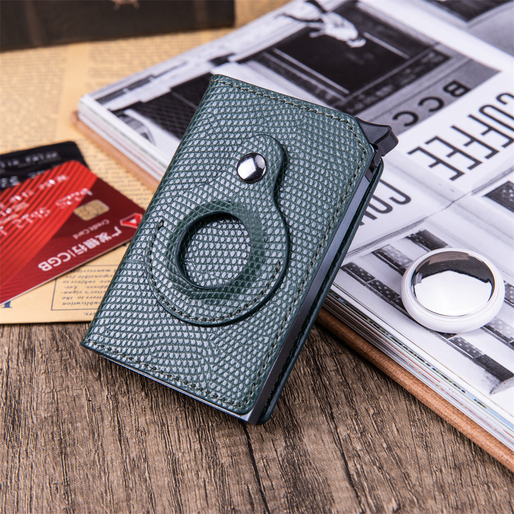 Slim RFID Card Holder Wallet with AirTag Slot