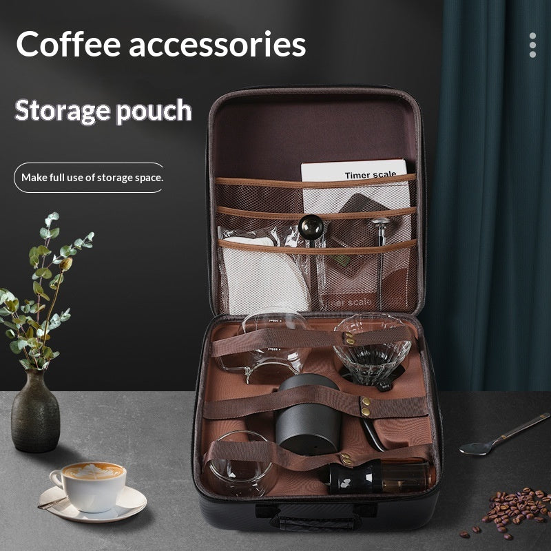 Portable Pour-Over Coffee Kit – 9 Pieces with Carry Case