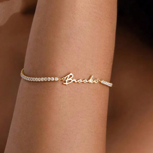 Name Bracelet – Stainless Steel, 17 or 20cm + 3cm Extender