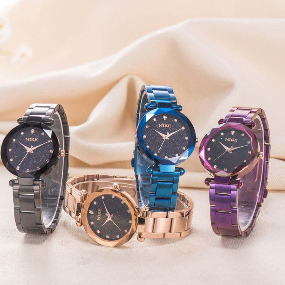 Women's Mesh Strap Quartz Watch – 33mm, Multiple Colours