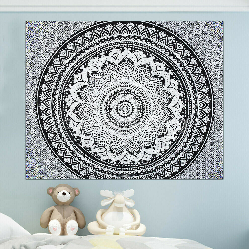 Boho Mandala Tapestry Wall Hanging – 210 x 150cm