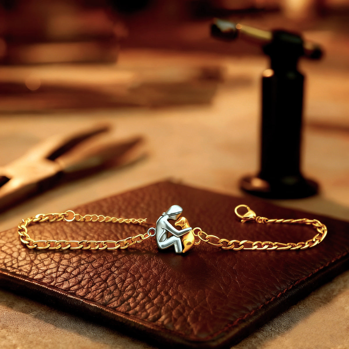 Gold-Plated Link Bracelet for Women – Gold or Two-Tone
