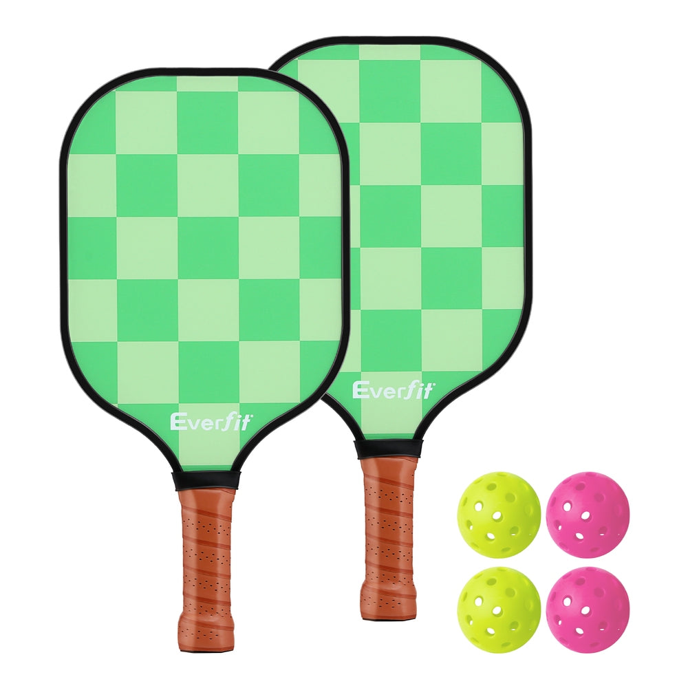 Pickleball paddle set and Pilates kit gift set – Pickleball Paddle Set – 2 Fibreglass Paddles, 4 Balls & Covers