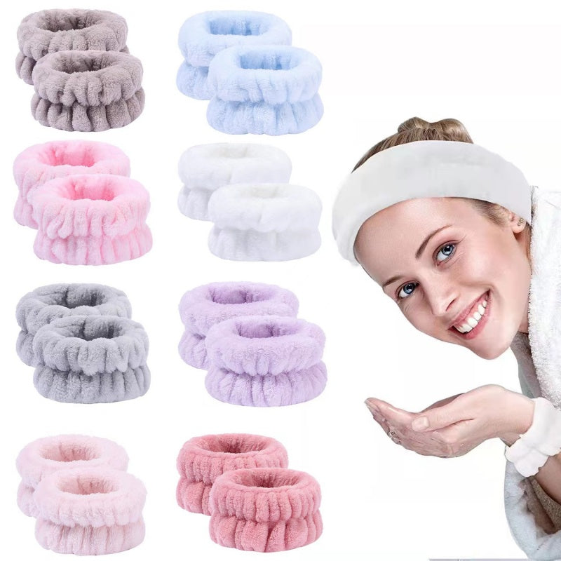 Microfibre Wrist Bands for Face Washing – Packs of 1 to 8